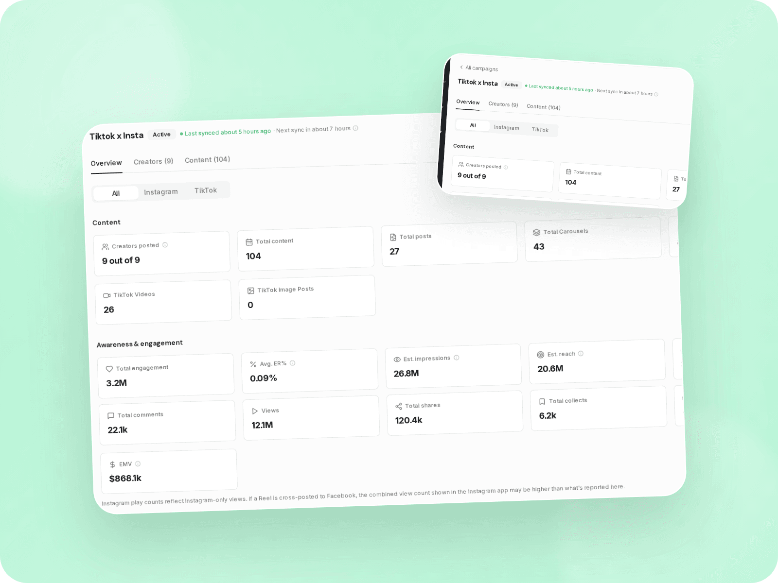 Campaign monitoring workflow preview